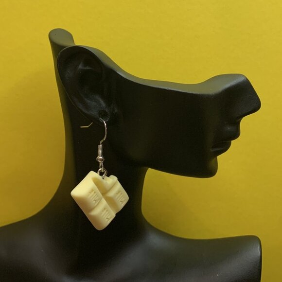 Chocolate Bar Earring. Food Earring, Valentine Earrings, Easter Earring - Picture 4 of 9